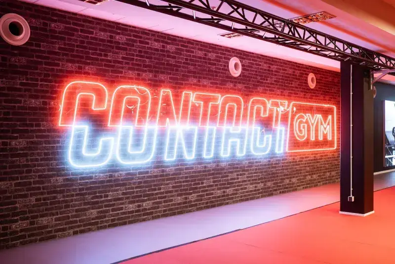 Contact Gym LED Neon Schild XXL Fitness individuelle Neon Schilder